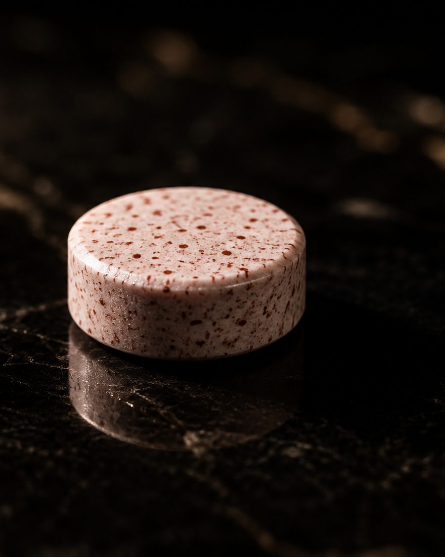 Macro photograph of the CLOSER. peppermint chewable